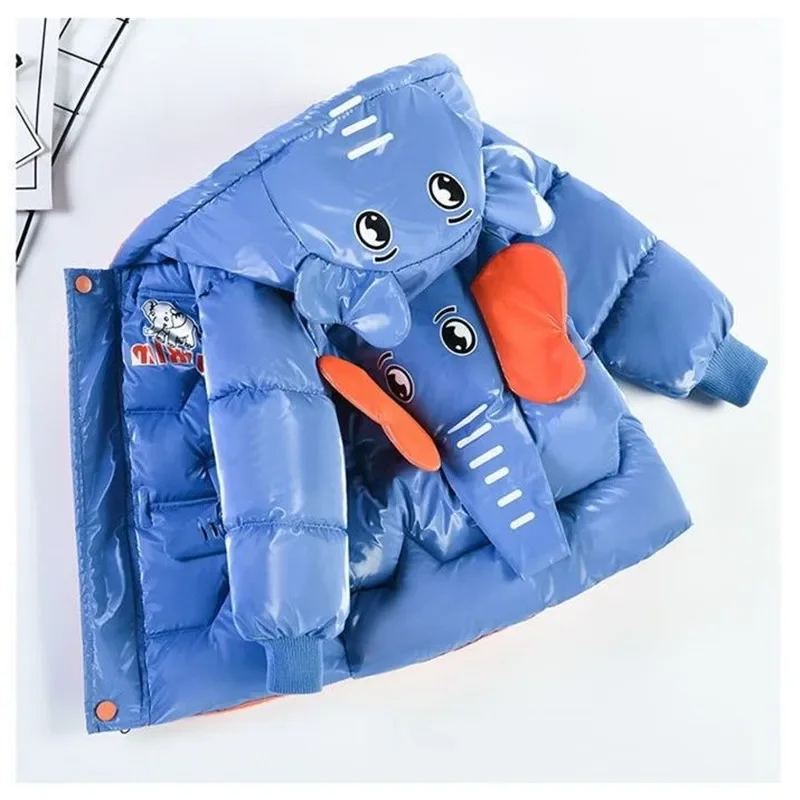Baby Clothing Elephant - Зимняя утолщенная теплая куртка с капюшоном