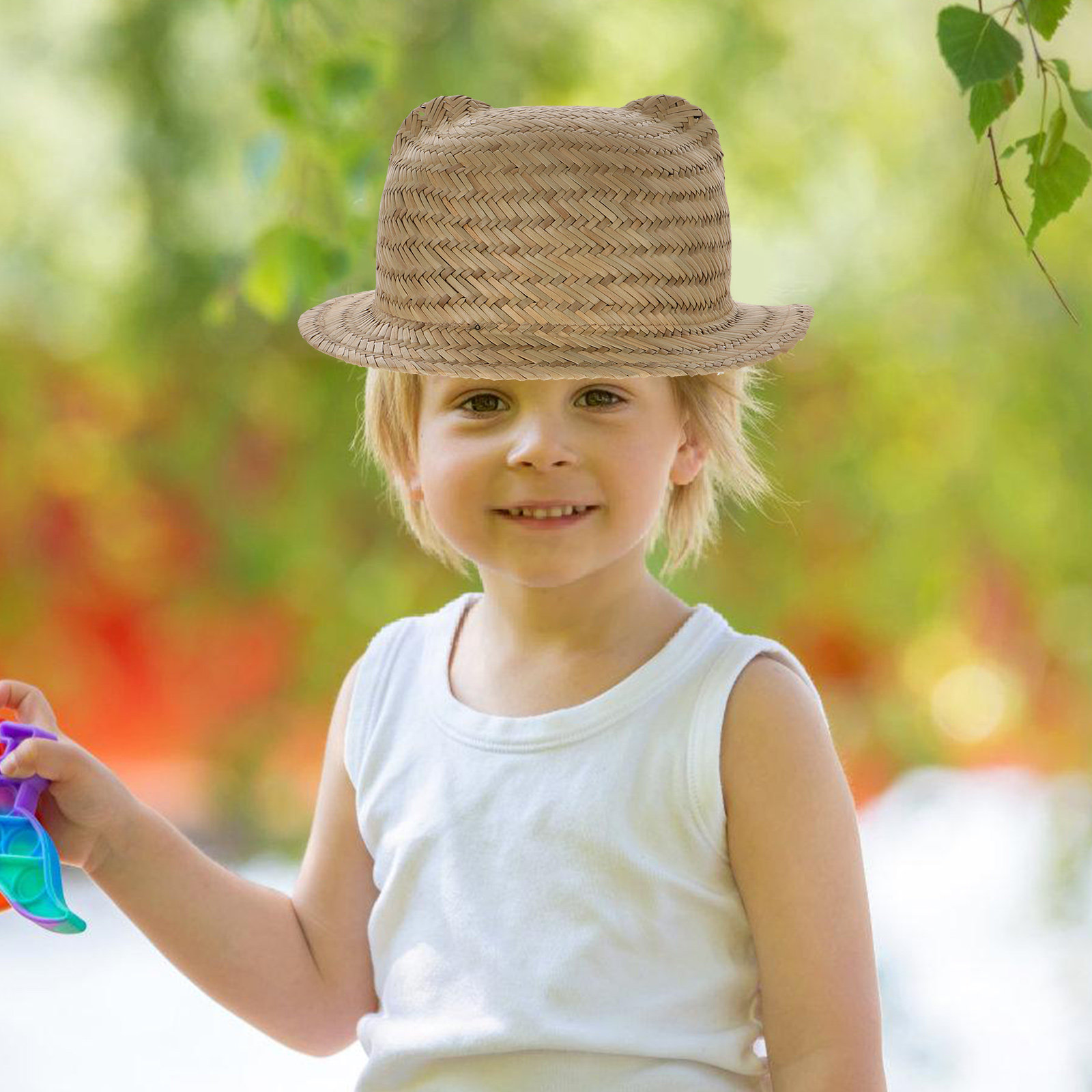 Sun Hat Wide Brim - Детская соломенная шляпа от солнца с