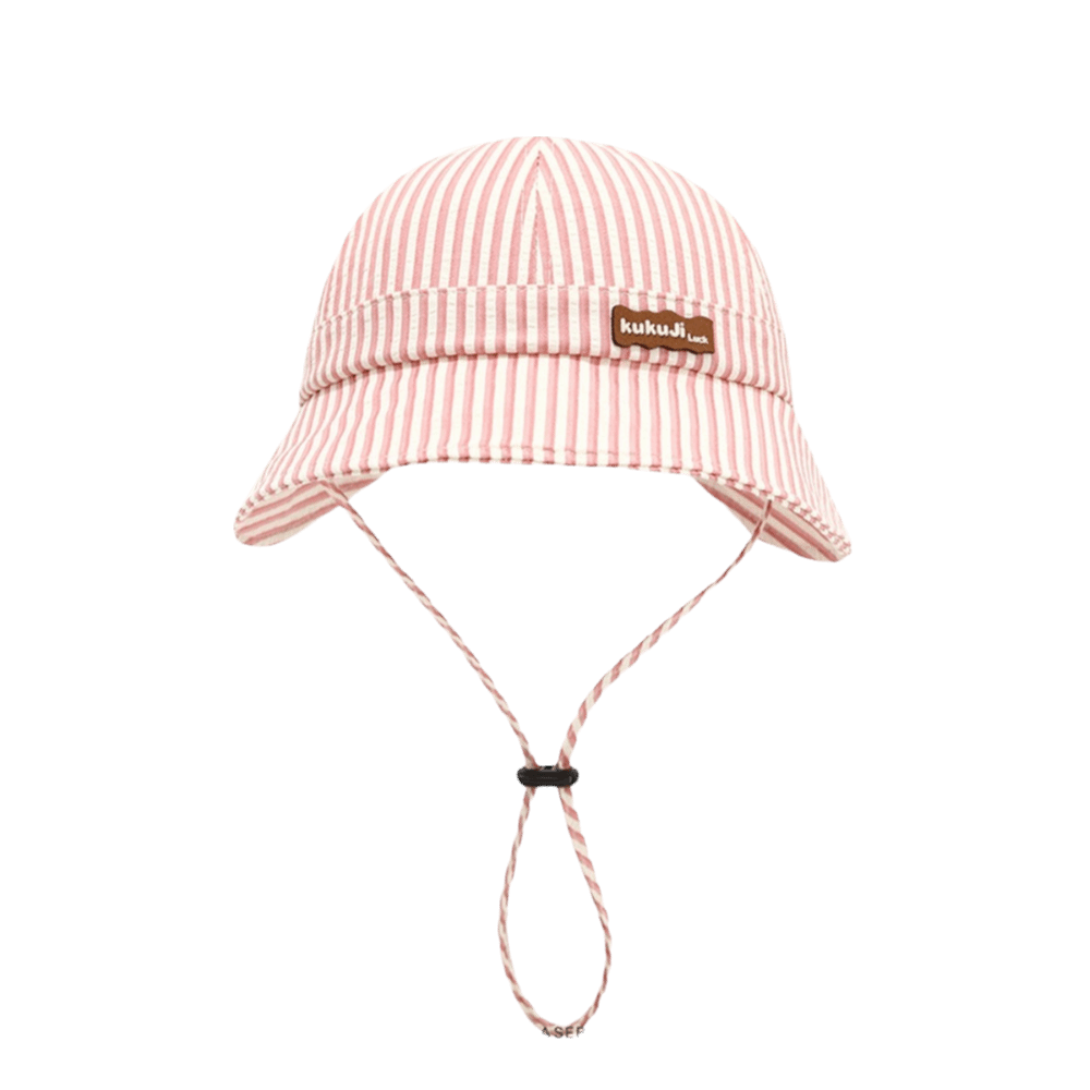 Sun Hat Wide Brim - Новая полосатая детская панама с регулируемой