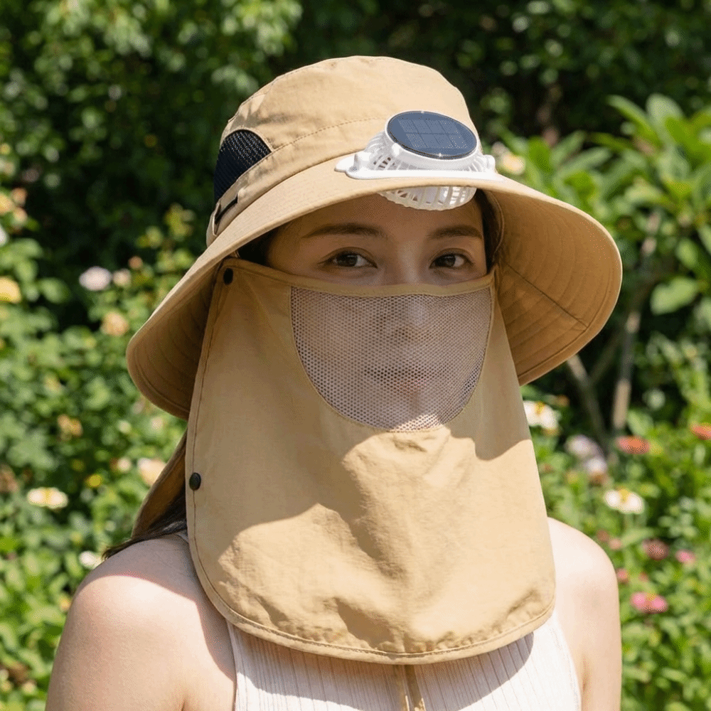 Портативная солнечная вентилят – обзор и цена Sun Hat Wide Brim